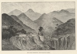 The Lushai Expedition, the Village of Larkia by Charles Auguste Loye